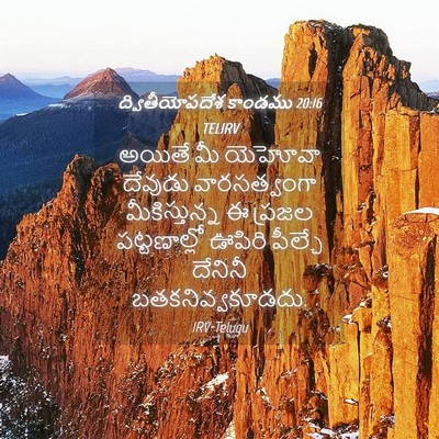Picture 04 - ద్వితీయోపదేశ కాండము 20:16 TELIRV - అయితే మీ యెహోవా - Bible Verse Picture