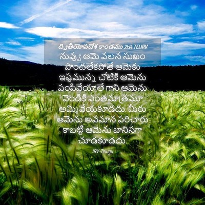 Picture 04 - ద్వితీయోపదేశ కాండము 21:14 TELIRV - నువ్వు ఆమె వలన - Bible Verse Picture