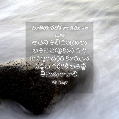 Picture 04 - ద్వితీయోపదేశ కాండము 21:19 TELIRV - అతని తలిదండ్రులు - Bible Verse Picture