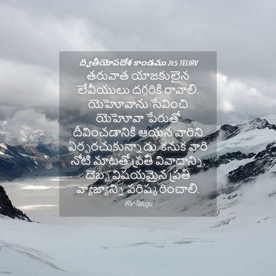 Picture 04 - ద్వితీయోపదేశ కాండము 21:5 TELIRV - తరువాత యాజకులైన - Bible Verse Picture