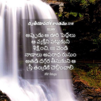Picture 04 - ద్వితీయోపదేశ కాండము 22:18 TELIRV - అప్పుడు ఆ ఊరి - Bible Verse Picture