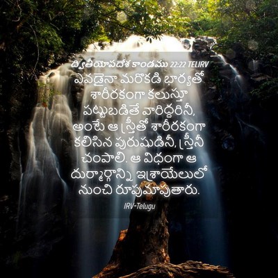 Picture 04 - ద్వితీయోపదేశ కాండము 22:22 TELIRV - ఎవడైనా మరొకడి - Bible Verse Picture