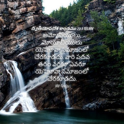 Picture 04 - ద్వితీయోపదేశ కాండము 23:3 TELIRV - అమ్మోనీయులు, - Bible Verse Picture
