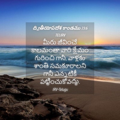 Picture 04 - ద్వితీయోపదేశ కాండము 23:6 TELIRV - మీరు జీవించే - Bible Verse Picture