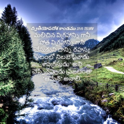 Picture 04 - ద్వితీయోపదేశ కాండము 27:15 TELIRV - మలిచిన - Bible Verse Picture