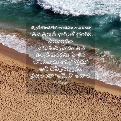 Picture 04 - ద్వితీయోపదేశ కాండము 27:20 TELIRV - “తన తండ్రి - Bible Verse Picture