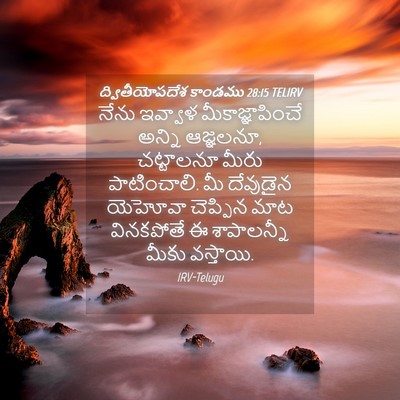 Picture 04 - ద్వితీయోపదేశ కాండము 28:15 TELIRV - నేను ఇవ్వాళ - Bible Verse Picture