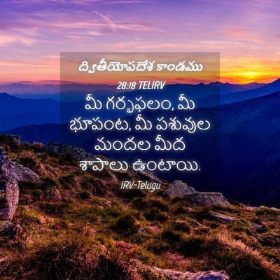 Picture 04 - ద్వితీయోపదేశ కాండము 28:18 TELIRV - మీ గర్భఫలం, మీ - Bible Verse Picture