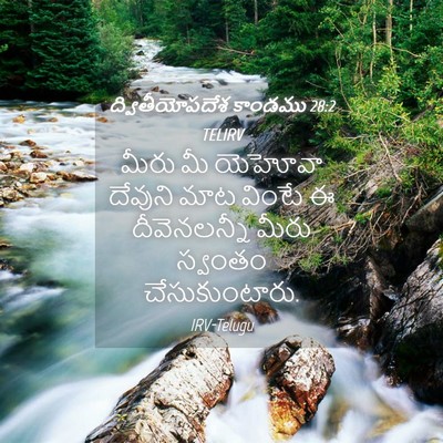 Picture 04 - ద్వితీయోపదేశ కాండము 28:2 TELIRV - మీరు మీ యెహోవా - Bible Verse Picture