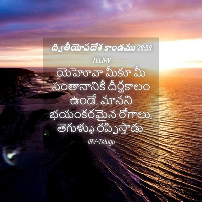 Picture 04 - ద్వితీయోపదేశ కాండము 28:59 TELIRV - యెహోవా మీకూ మీ - Bible Verse Picture