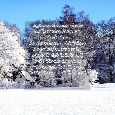Picture 04 - ద్వితీయోపదేశ కాండము 3:14 TELIRV - మనష్షే కొడుకు - Bible Verse Picture