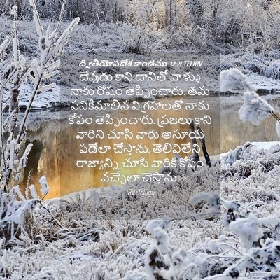 Picture 04 - ద్వితీయోపదేశ కాండము 32:21 TELIRV - దేవుడు కాని - Bible Verse Picture