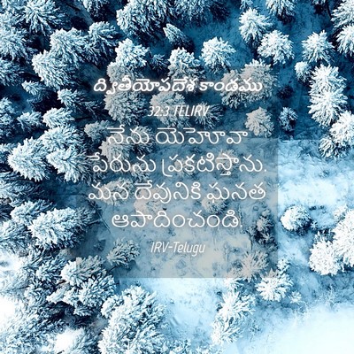 Picture 04 - ద్వితీయోపదేశ కాండము 32:3 TELIRV - నేను యెహోవా - Bible Verse Picture