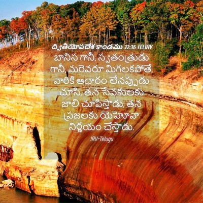 Picture 04 - ద్వితీయోపదేశ కాండము 32:36 TELIRV - బానిస గానీ, - Bible Verse Picture
