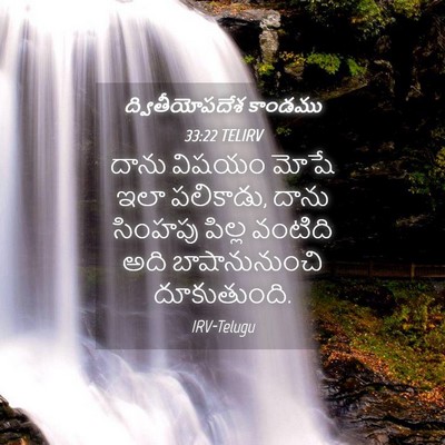 Picture 04 - ద్వితీయోపదేశ కాండము 33:22 TELIRV - దాను విషయం మోషే - Bible Verse Picture