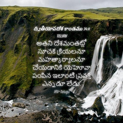 Picture 04 - ద్వితీయోపదేశ కాండము 34:11 TELIRV - అతని దేశమంతట్లో - Bible Verse Picture