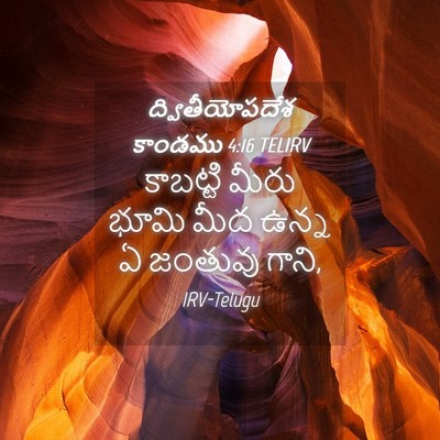 Picture 04 - ద్వితీయోపదేశ కాండము 4:16 TELIRV - కాబట్టి మీరు భూమి - Bible Verse Picture