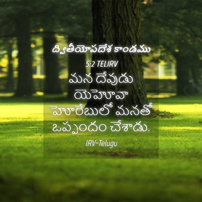 Picture 04 - ద్వితీయోపదేశ కాండము 5:2 TELIRV - మన దేవుడు యెహోవా - Bible Verse Picture