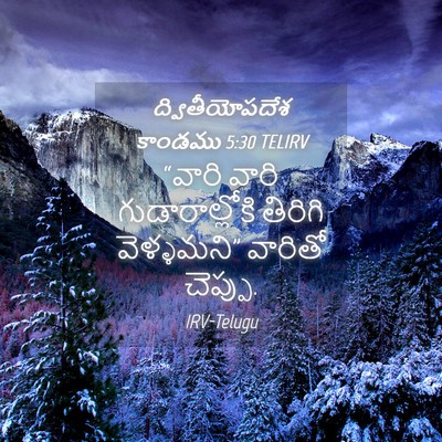 Picture 04 - ద్వితీయోపదేశ కాండము 5:30 TELIRV - “వారి వారి - Bible Verse Picture