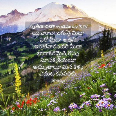 Picture 04 - ద్వితీయోపదేశ కాండము 6:22 TELIRV - యెహోవా ఐగుప్తు - Bible Verse Picture