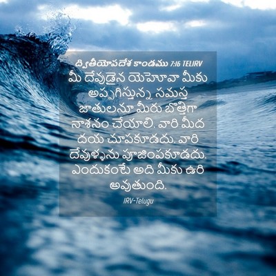 Picture 04 - ద్వితీయోపదేశ కాండము 7:16 TELIRV - మీ దేవుడైన యెహోవా - Bible Verse Picture