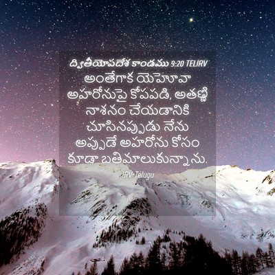 Picture 04 - ద్వితీయోపదేశ కాండము 9:20 TELIRV - అంతేగాక యెహోవా - Bible Verse Picture