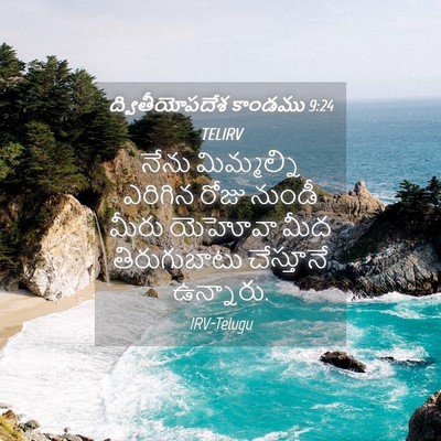 Picture 04 - ద్వితీయోపదేశ కాండము 9:24 TELIRV - నేను మిమ్మల్ని - Bible Verse Picture