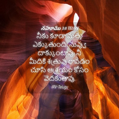 Picture 04 - నహూము 3:11 TELIRV - నీకు కూడా మత్తు - Bible Verse Picture