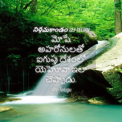 Picture 04 - నిర్గమకాండం 12:1 TELIRV - మోషే అహరోనులతో - Bible Verse Picture