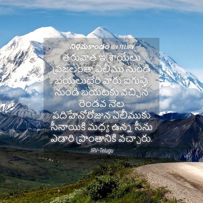 Picture 04 - నిర్గమకాండం 16:1 TELIRV - తరువాత ఇశ్రాయేలు - Bible Verse Picture