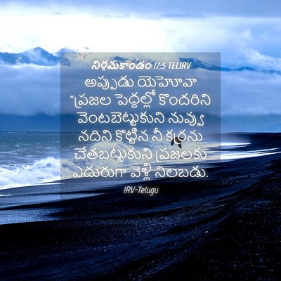 Picture 04 - నిర్గమకాండం 17:5 TELIRV - అప్పుడు యెహోవా - Bible Verse Picture