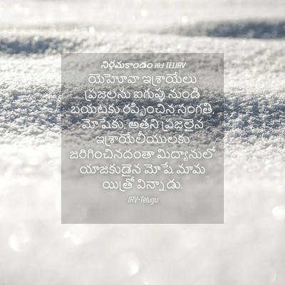 Picture 04 - నిర్గమకాండం 18:1 TELIRV - యెహోవా ఇశ్రాయేలు - Bible Verse Picture