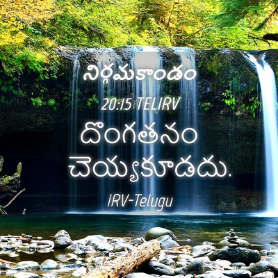 Picture 04 - నిర్గమకాండం 20:15 TELIRV - దొంగతనం - Bible Verse Picture