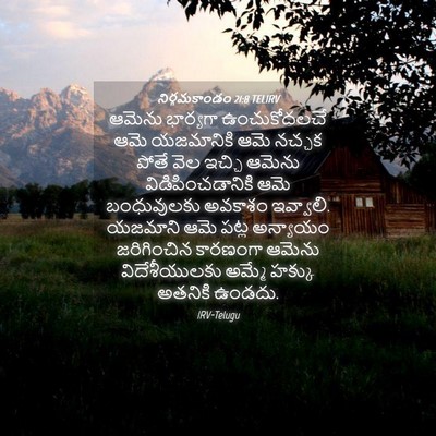 Picture 04 - నిర్గమకాండం 21:8 TELIRV - ఆమెను భార్యగా - Bible Verse Picture