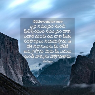 Picture 04 - నిర్గమకాండం 23:31 TELIRV - ఎర్ర సముద్రం - Bible Verse Picture