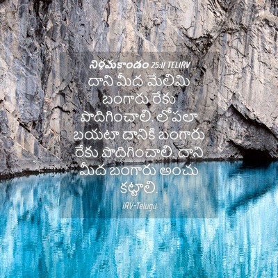 Picture 04 - నిర్గమకాండం 25:11 TELIRV - దాని మీద మేలిమి - Bible Verse Picture