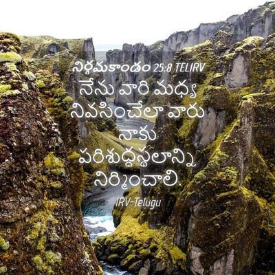 Picture 04 - నిర్గమకాండం 25:8 TELIRV - నేను వారి మధ్య - Bible Verse Picture