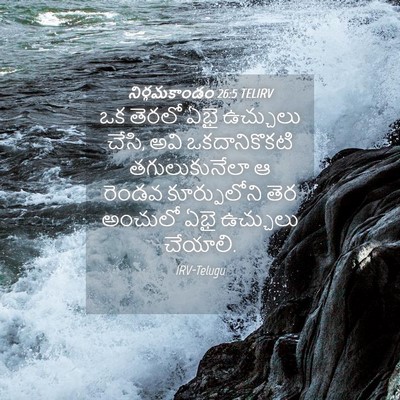 Picture 04 - నిర్గమకాండం 26:5 TELIRV - ఒక తెరలో ఏభై - Bible Verse Picture