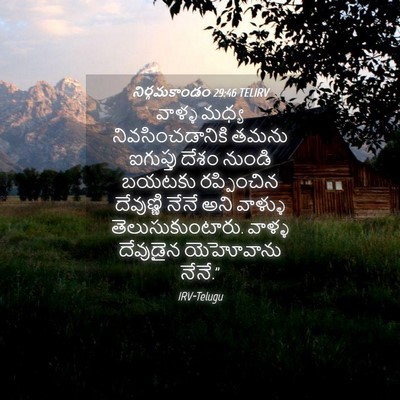 Picture 04 - నిర్గమకాండం 29:46 TELIRV - వాళ్ళ మధ్య - Bible Verse Picture