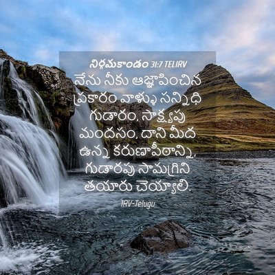 Picture 04 - నిర్గమకాండం 31:7 TELIRV - నేను నీకు - Bible Verse Picture