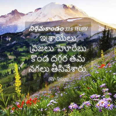 Picture 04 - నిర్గమకాండం 33:6 TELIRV - ఇశ్రాయేలు ప్రజలు - Bible Verse Picture