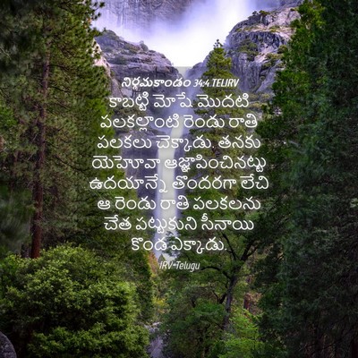 Picture 04 - నిర్గమకాండం 34:4 TELIRV - కాబట్టి మోషే - Bible Verse Picture