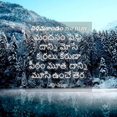 Picture 04 - నిర్గమకాండం 35:12 TELIRV - మందసం పెట్టె, - Bible Verse Picture