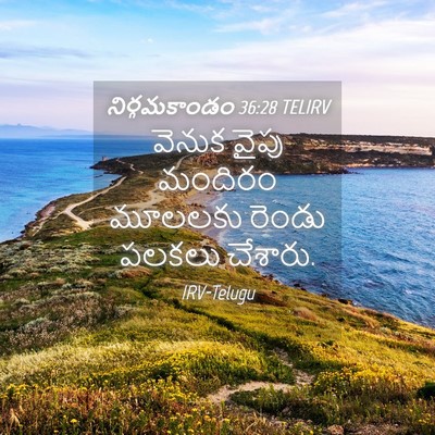 Picture 04 - నిర్గమకాండం 36:28 TELIRV - వెనుక వైపు మందిరం - Bible Verse Picture
