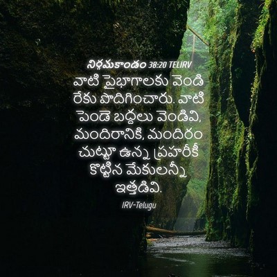 Picture 04 - నిర్గమకాండం 38:20 TELIRV - వాటి పైభాగాలకు - Bible Verse Picture