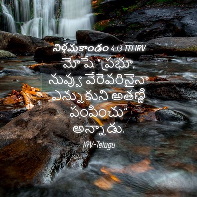 Picture 04 - నిర్గమకాండం 4:13 TELIRV - మోషే “ప్రభూ, - Bible Verse Picture