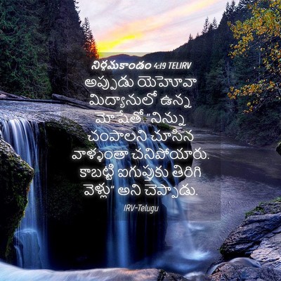 Picture 04 - నిర్గమకాండం 4:19 TELIRV - అప్పుడు యెహోవా - Bible Verse Picture