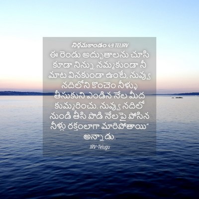 Picture 04 - నిర్గమకాండం 4:9 TELIRV - ఈ రెండు - Bible Verse Picture