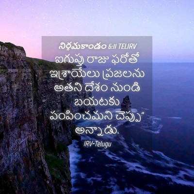 Picture 04 - నిర్గమకాండం 6:11 TELIRV - ఐగుప్తు రాజు - Bible Verse Picture
