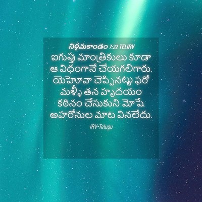 Picture 04 - నిర్గమకాండం 7:22 TELIRV - ఐగుప్తు - Bible Verse Picture
